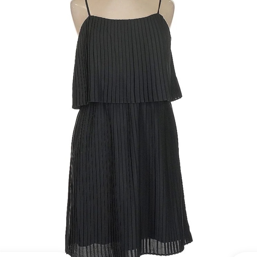 Perfect condition Black accordion Pleated cocktail Dress